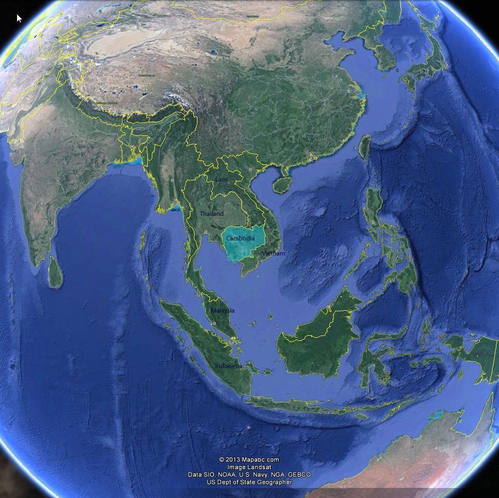 Context Map of Cambodia